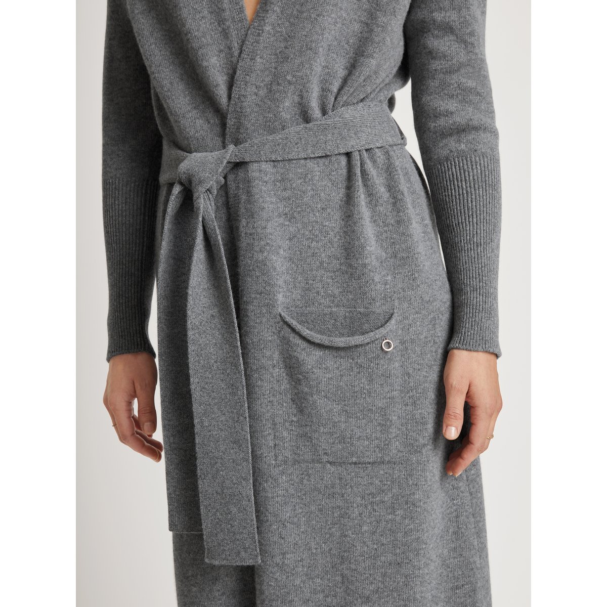 Kimono en laine manches longues Laine THE COSY COLLECTION cosy grey melé, CALIDA