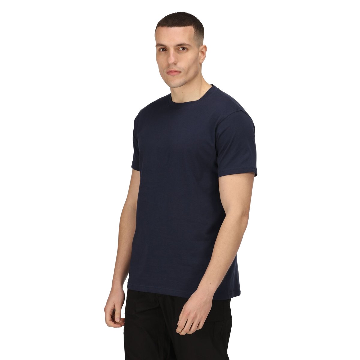 T-shirt manches courtes en coton bleu marine, REGATTA