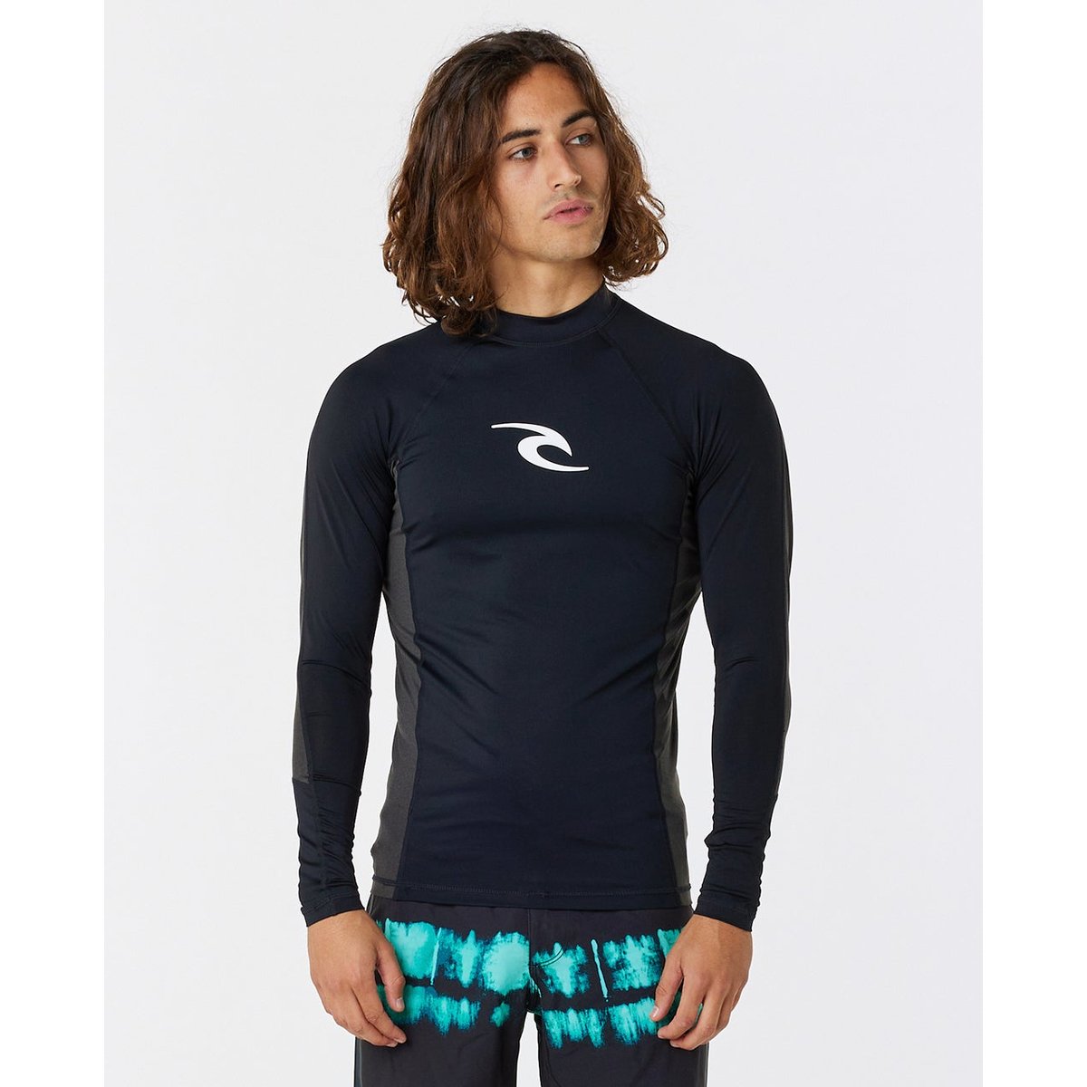 T-shirt protection UV à manches longues WAVES UPF Perf noir, RIP CURL