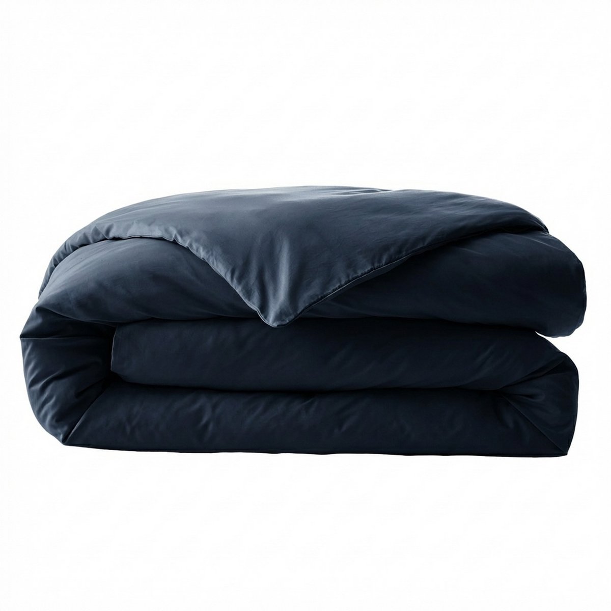 Housse de couette en 100% Percale de Coton bleu nuit, EDEN