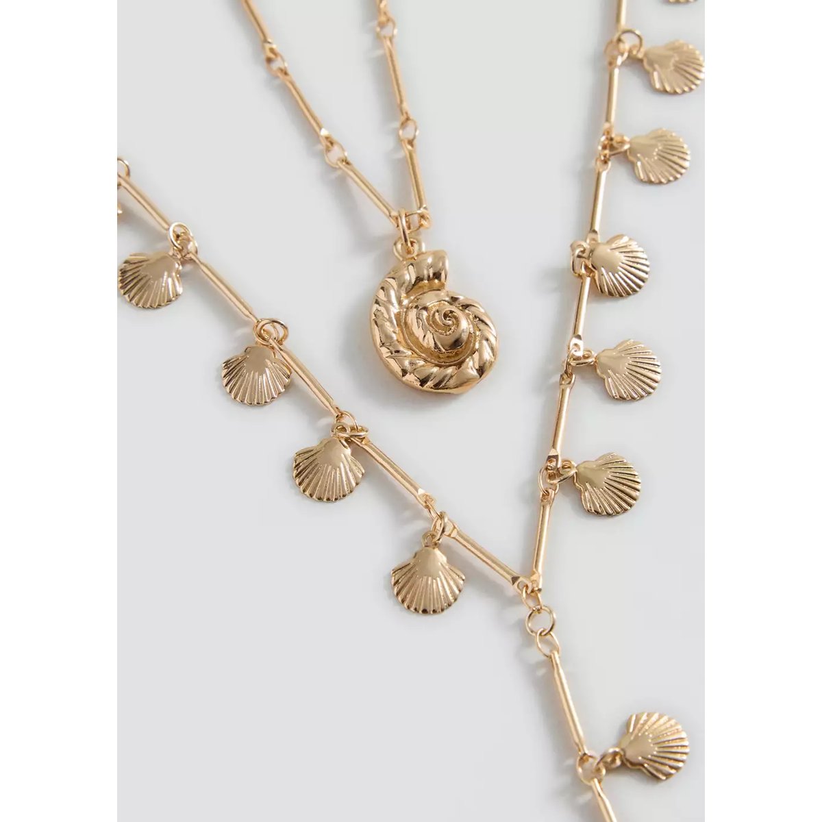 Collier double combiné or, MANGO TEEN