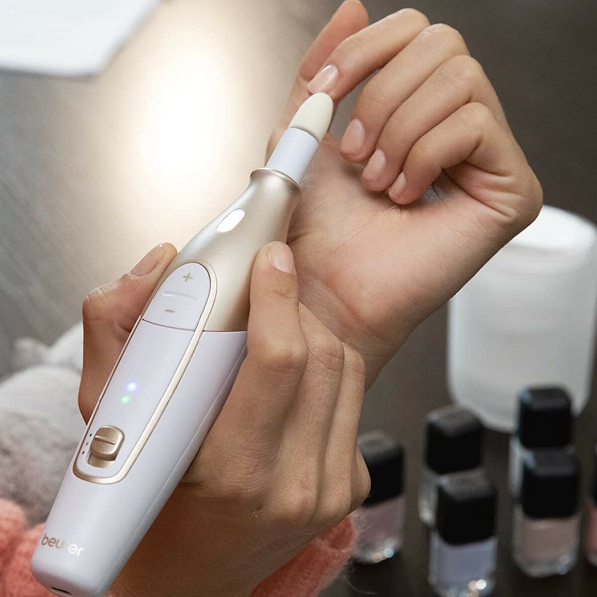 Kit de manucure et pédicure MP 64 blanc/doré, BEURER