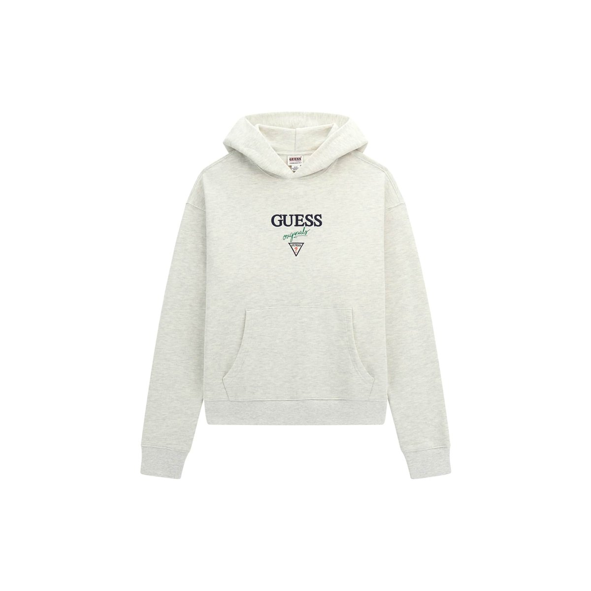 Sweat-Shirt Zippé À Capuche gris clair, GUESS