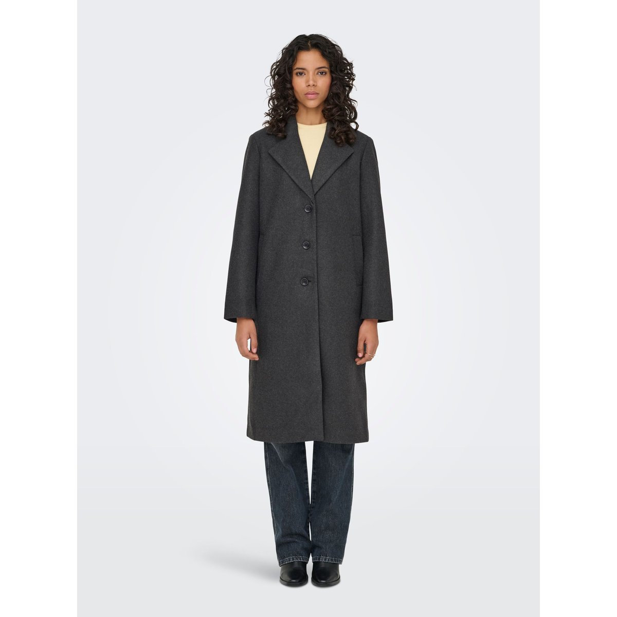 Manteau dark grey melange, ONLY