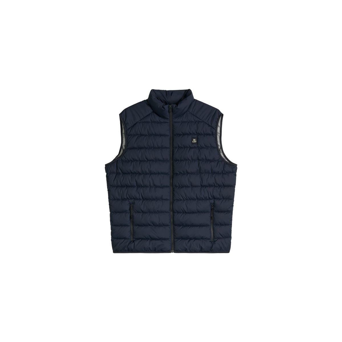 Gilet matelassé regular en qualité recyclée bleu foncé, MARC O'POLO