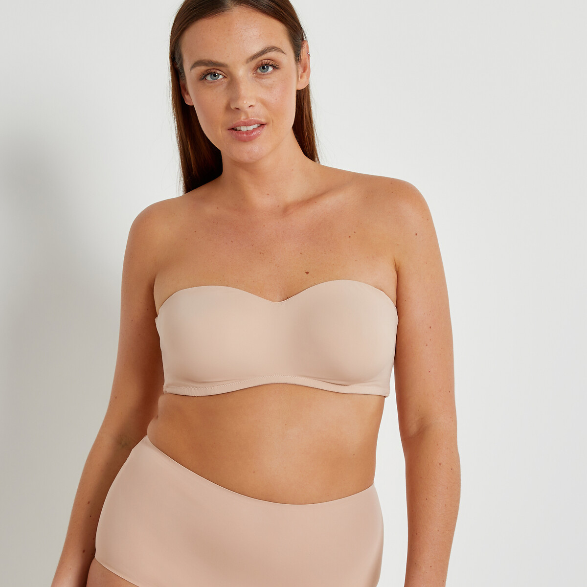 Reggiseno a fascia in microfibra invisibile nude, LA REDOUTE COLLECTIONS PLUS