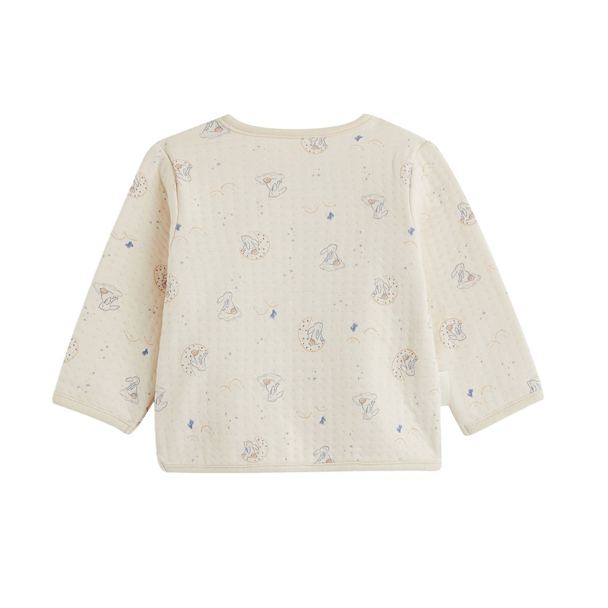 Ensemble bébé gilet et pantalon en coton matelassé Voix Lactée ecru, PETIT BEGUIN