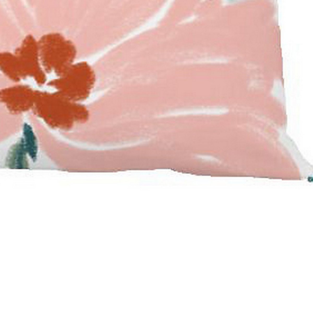 Coussin déco 30x50 cm Coton Marisol rose, EDEN