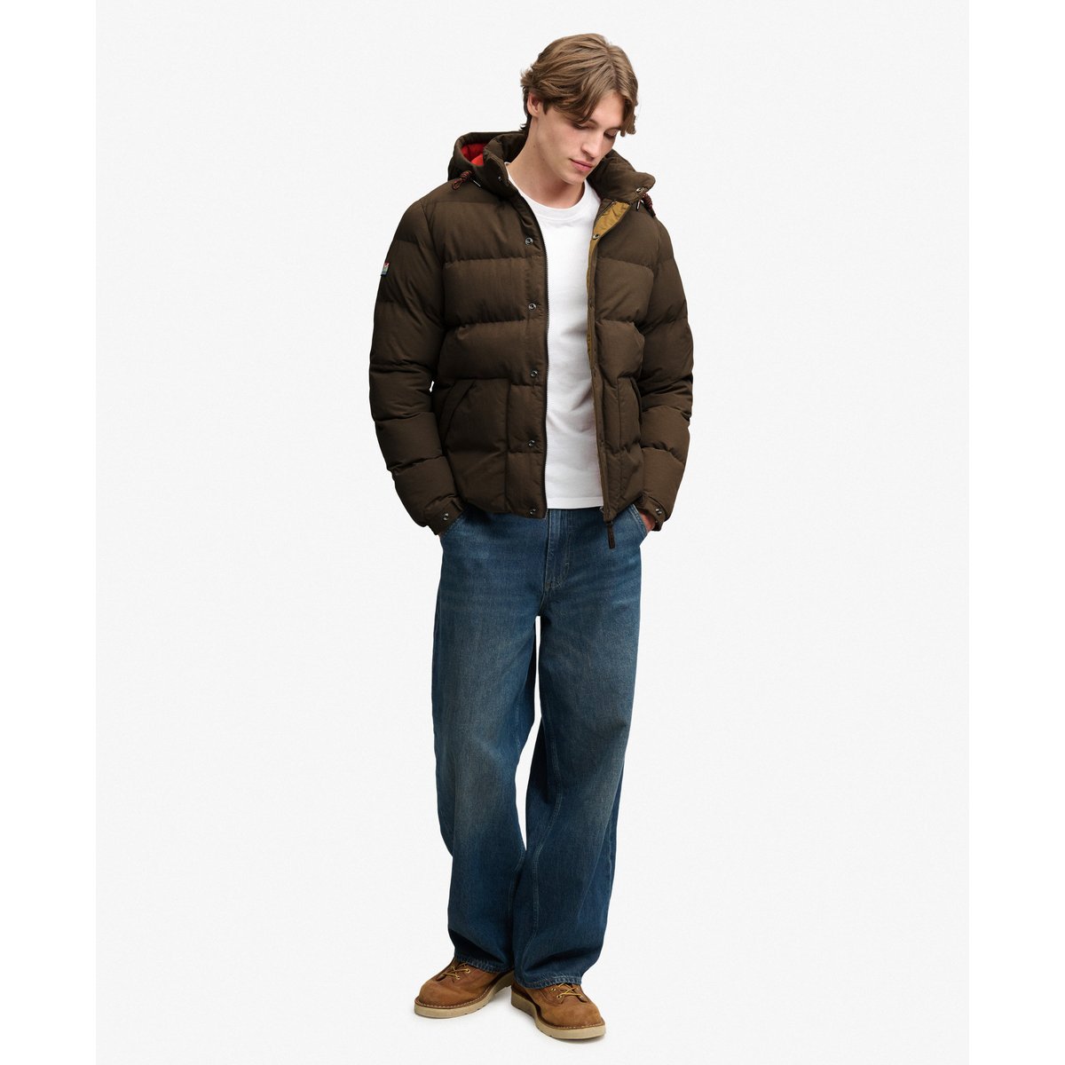 Doudoune Outdoor Everest noir ardoise, SUPERDRY