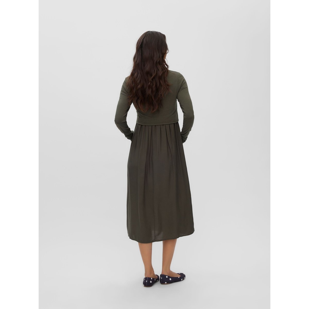 Robe rifle green, MAMA LICIOUS