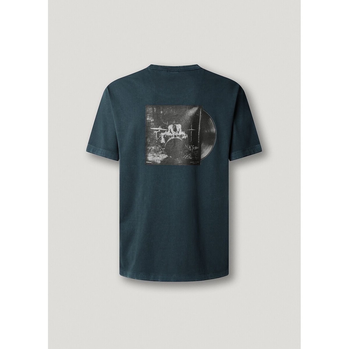 T-shirt manches courtes logo dos SPENCER noir délavé, PEPE JEANS
