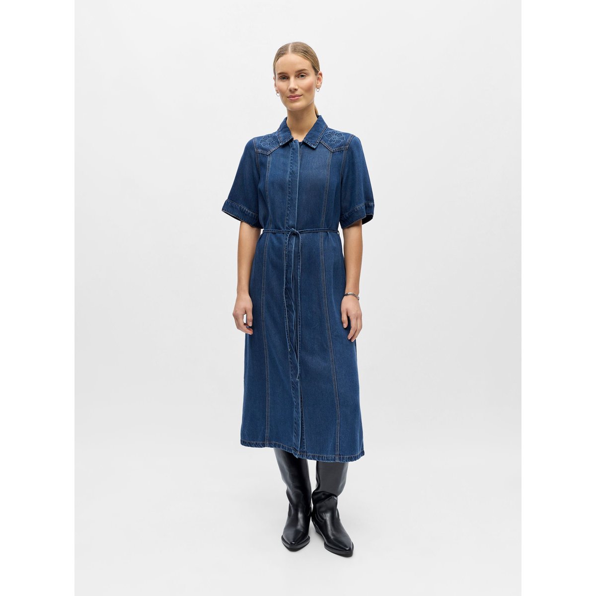 Robe En Jean medium blue denim, OBJECT