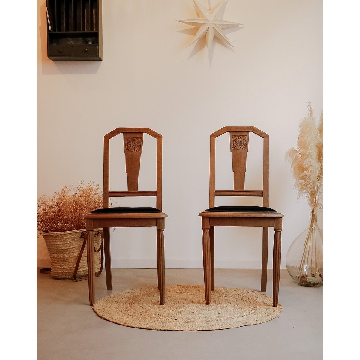 Chaise en bois Alma N°1106 - Bon état bois, DEBONGOUT