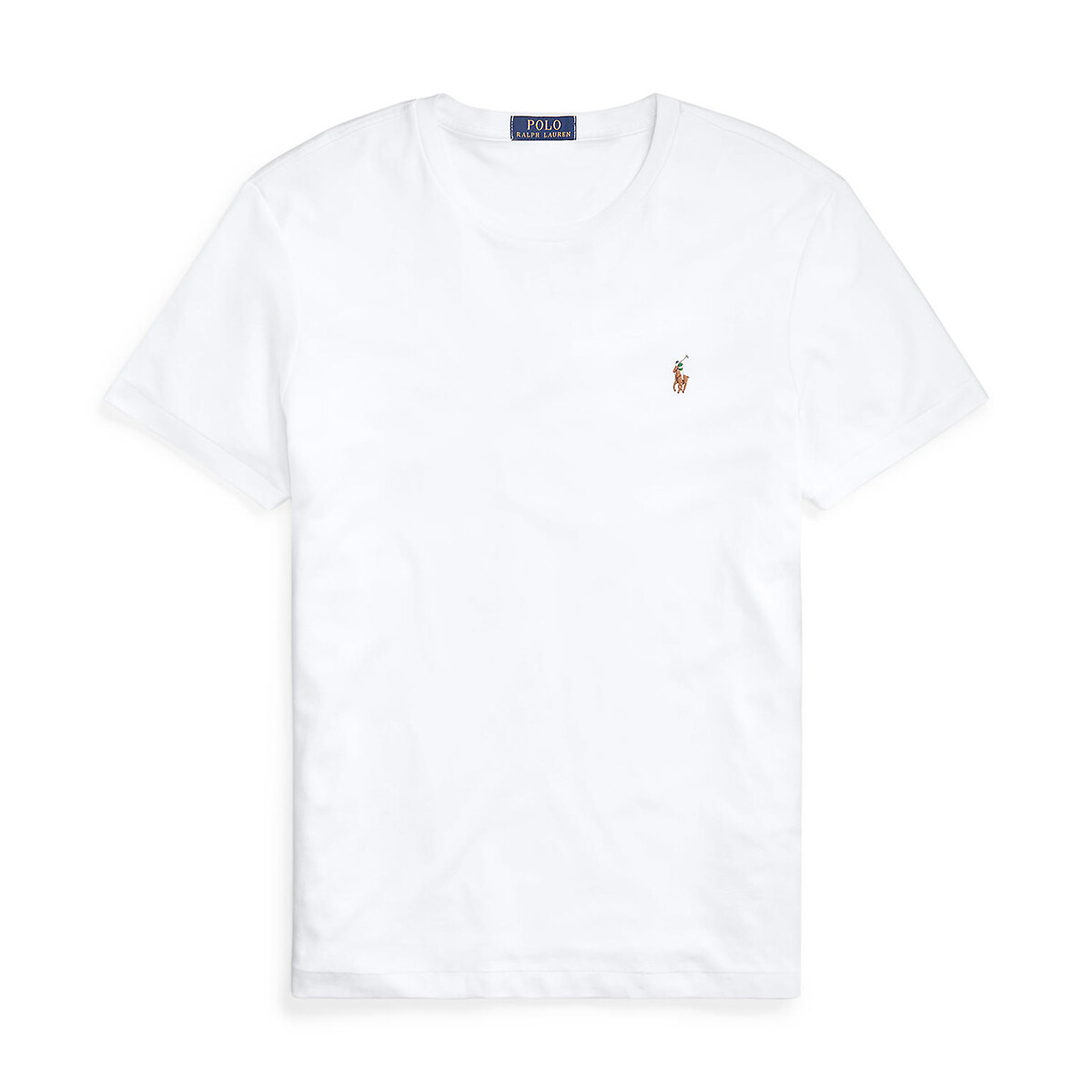 T-shirt Custom Slim Fit en coton doux blanc, POLO RALPH LAUREN