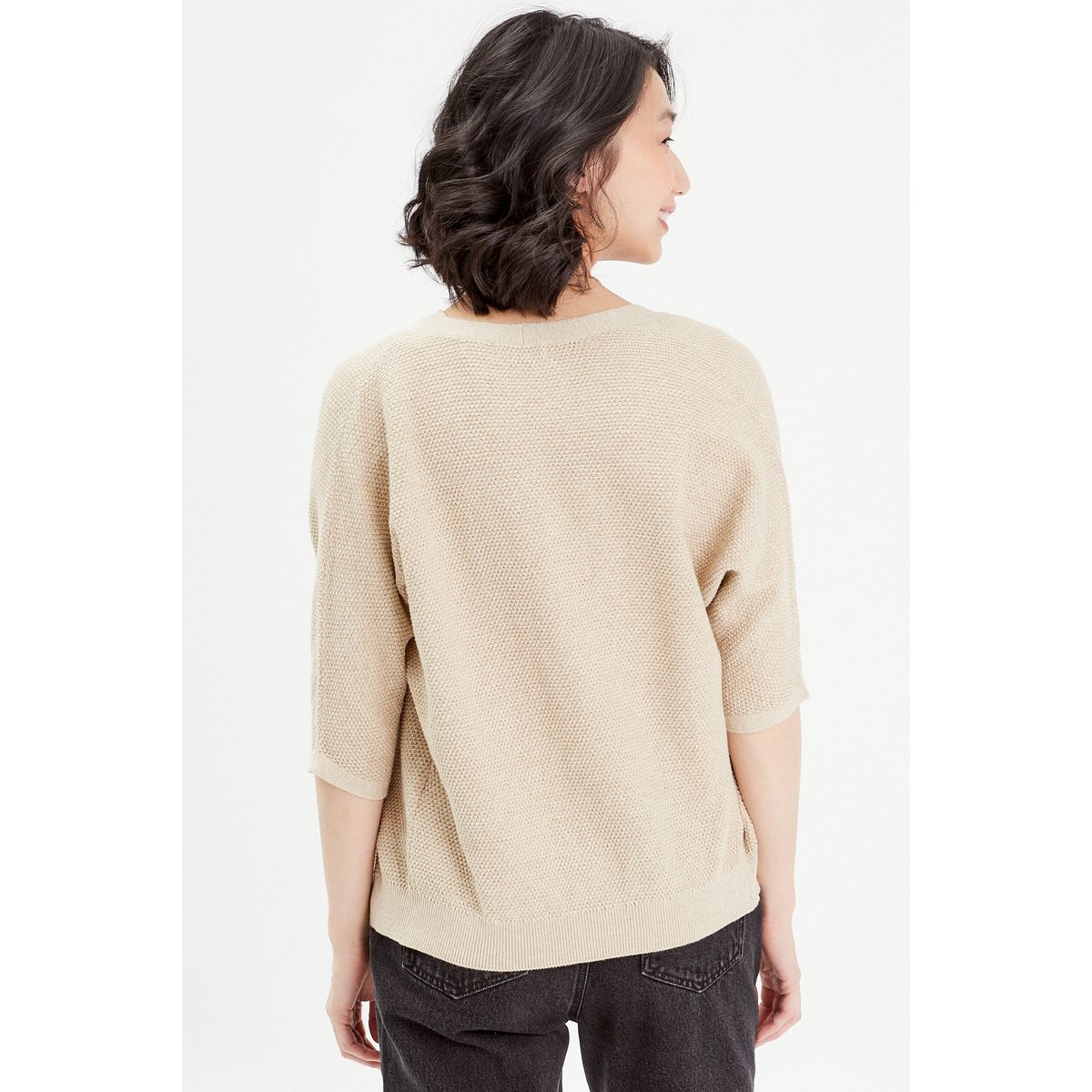 Gilet manches 3/4 beige, CACHE CACHE