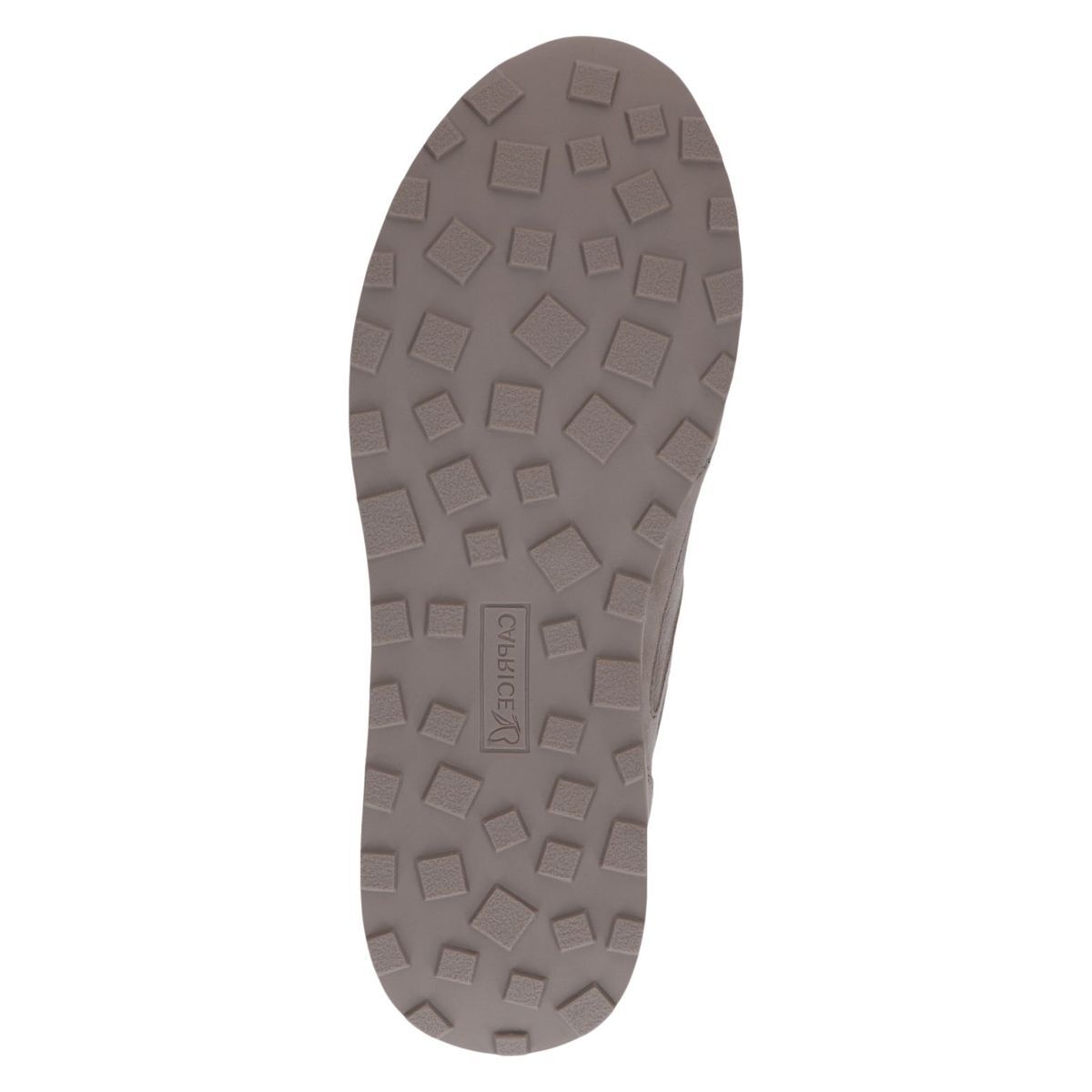 Basket en cuir marron taupe métallique combiné, CAPRICE