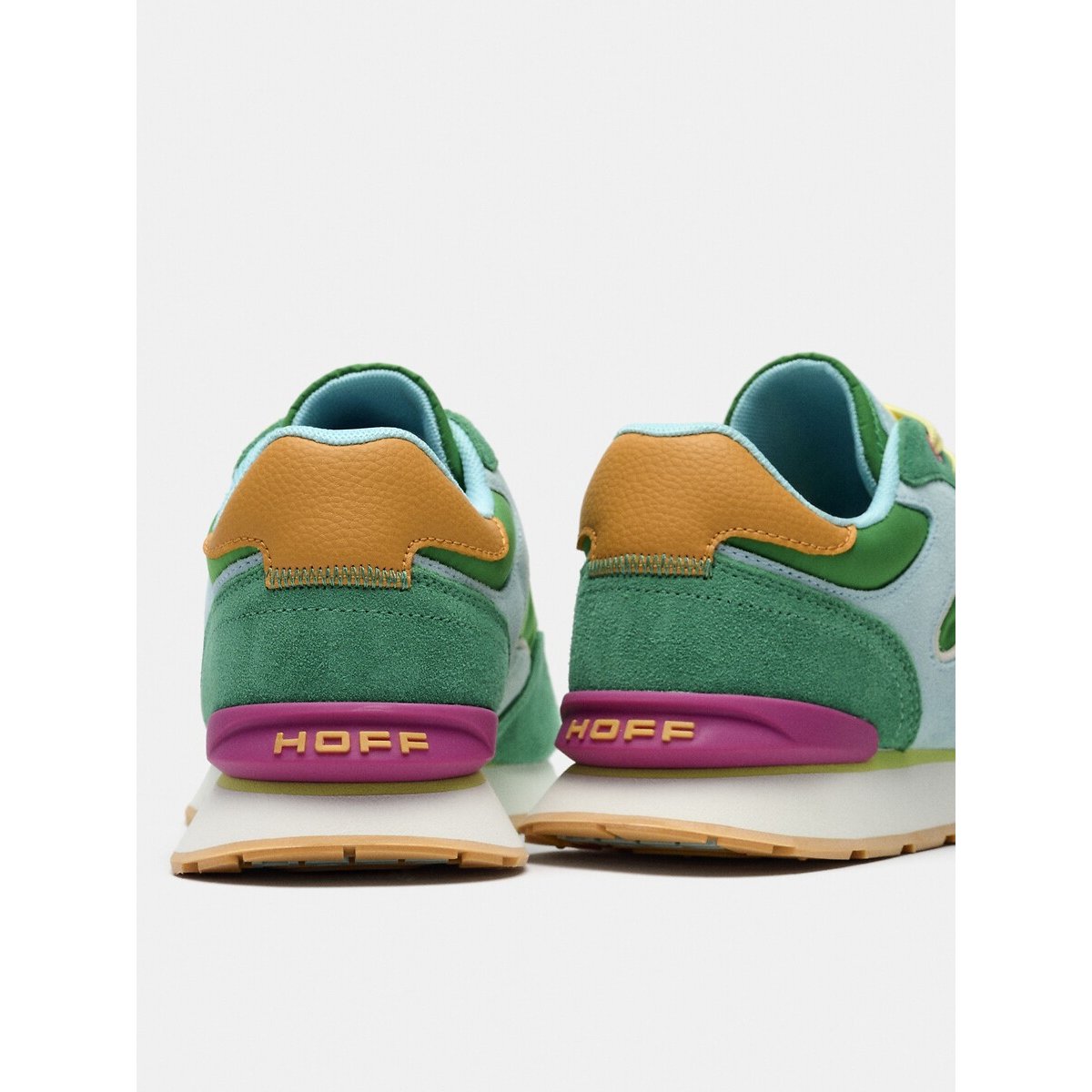 Baskets en cuir City Dopamine vert, HOFF