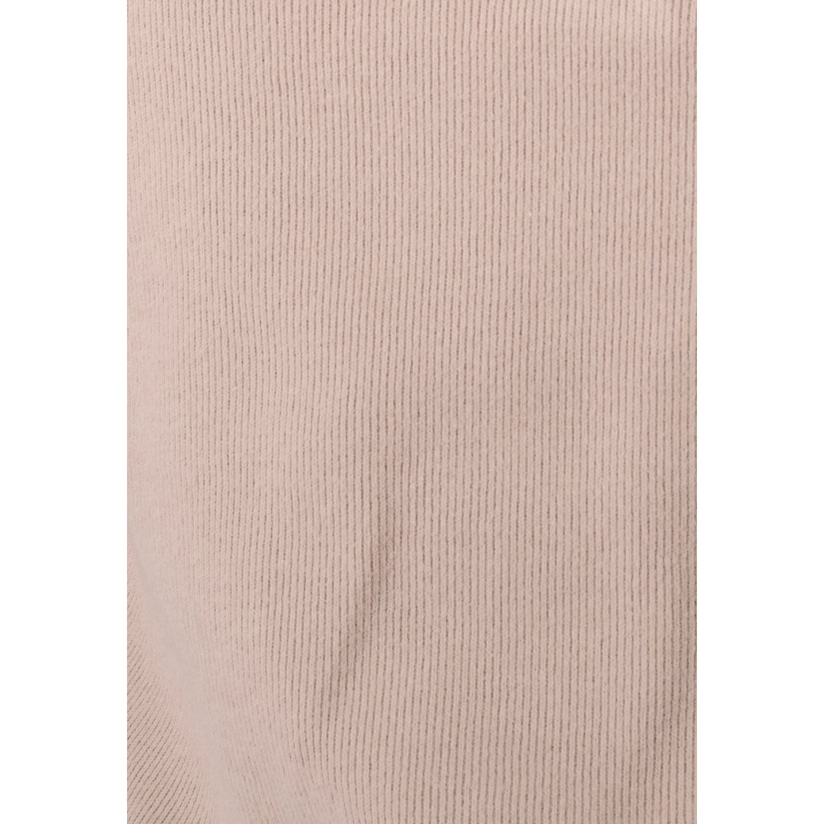 Sweat-shirt col montant pressionné côtes 1x1 gris taupe, DAMART