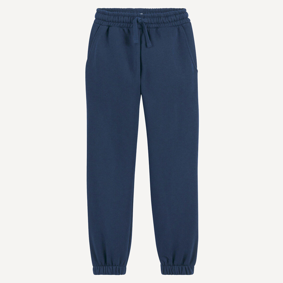 Jogging oversize in felpa blu marino, LA REDOUTE COLLECTIONS