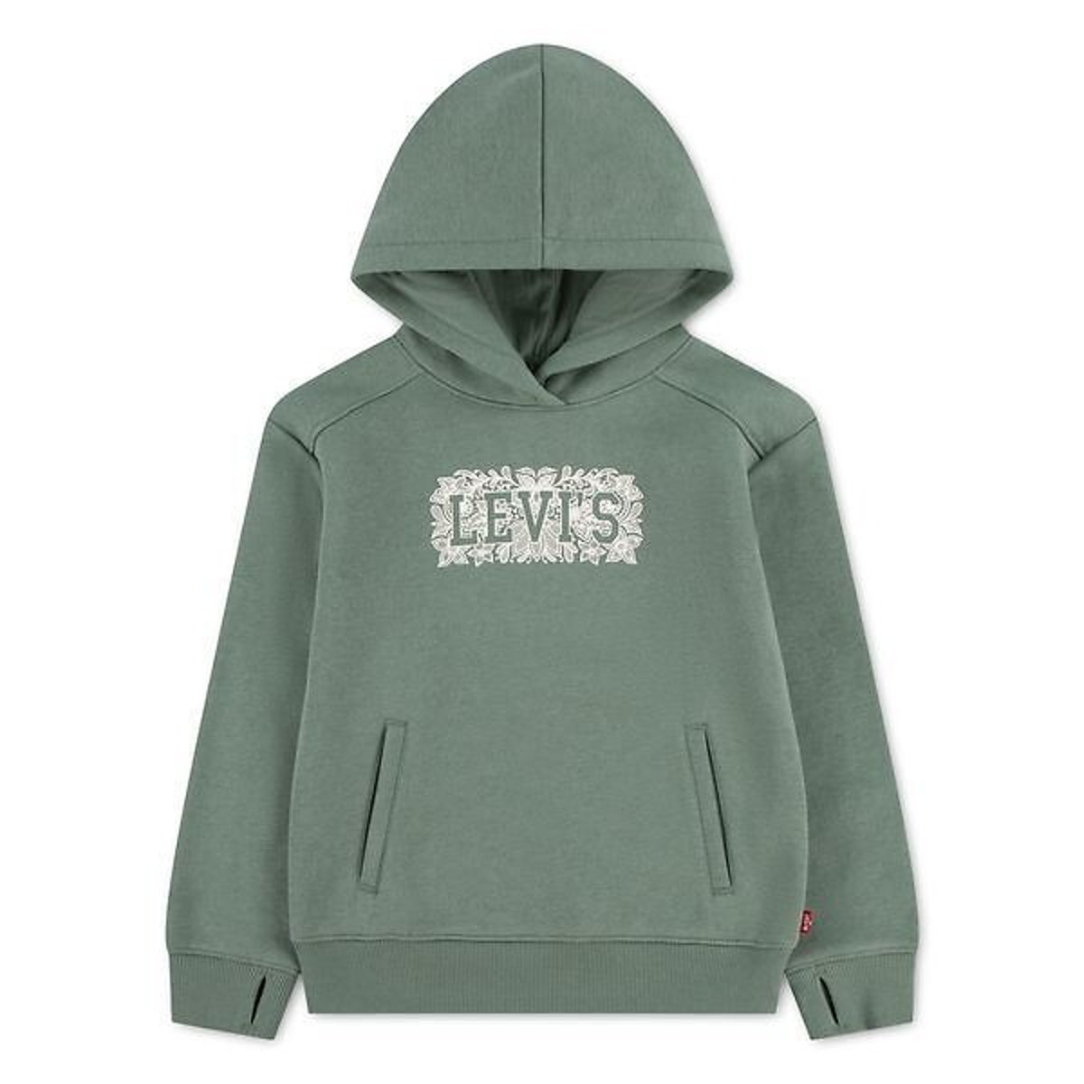 Sweat à capuche, motif Levi's appliqué poitrine kaki, LEVI'S KIDS