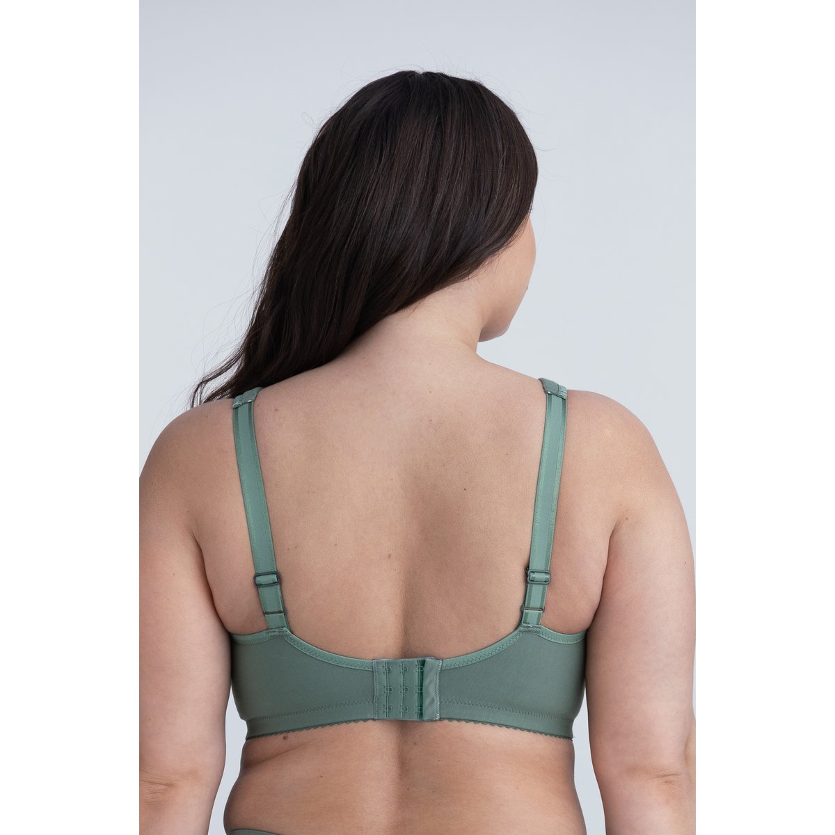 Soutien-gorge coton, sans armatures, minimiseur vert, MISS MARY OF SWEDEN