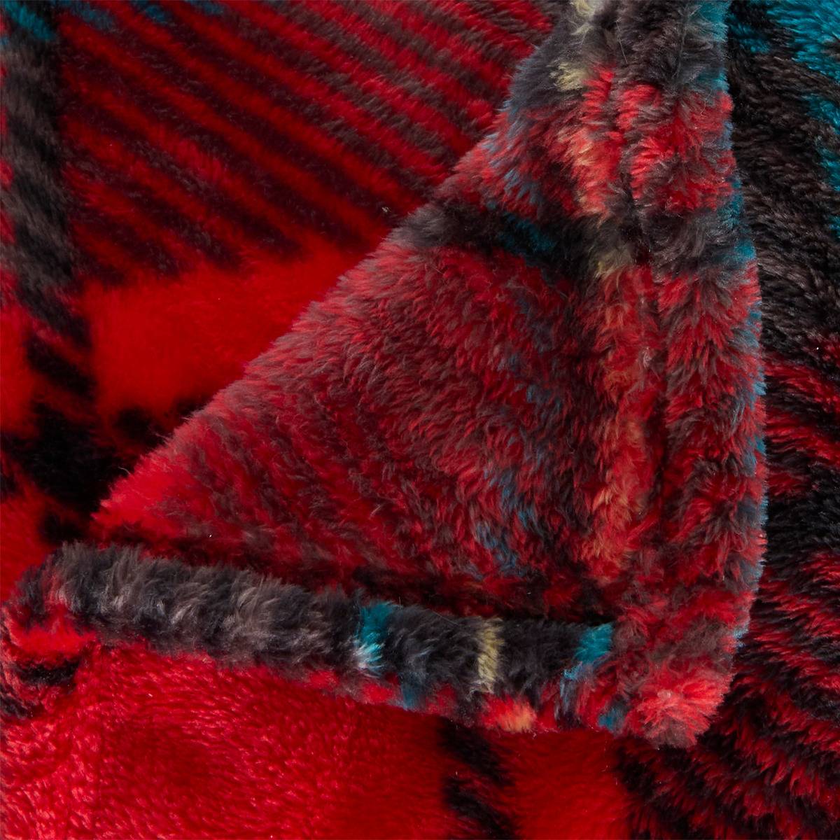 Plaid fantaisie BRODY rouge, ATMOSPHERA