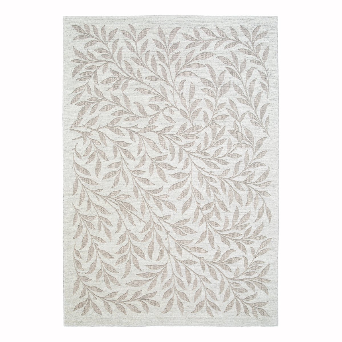 Tapis design en fibres recyclées BAGATELLE beige sable, AFK LIVING