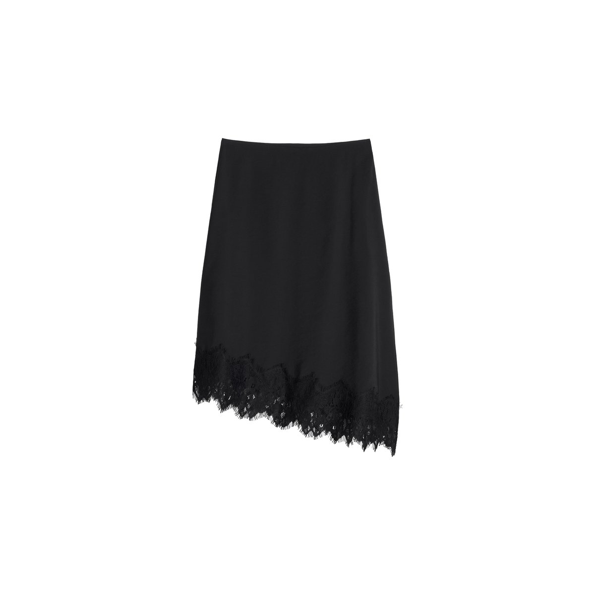 Jupe en dentelle, coupe classique en TENCEL™ Modal noir, MARC O’POLO DENIM