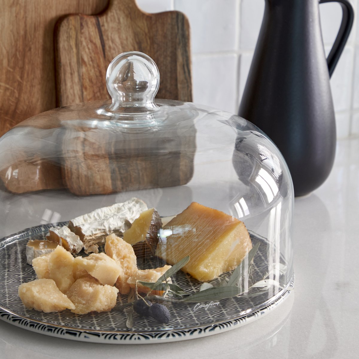 Assiette servir 32 AUGUSTA diamond weave, COSTA NOVA