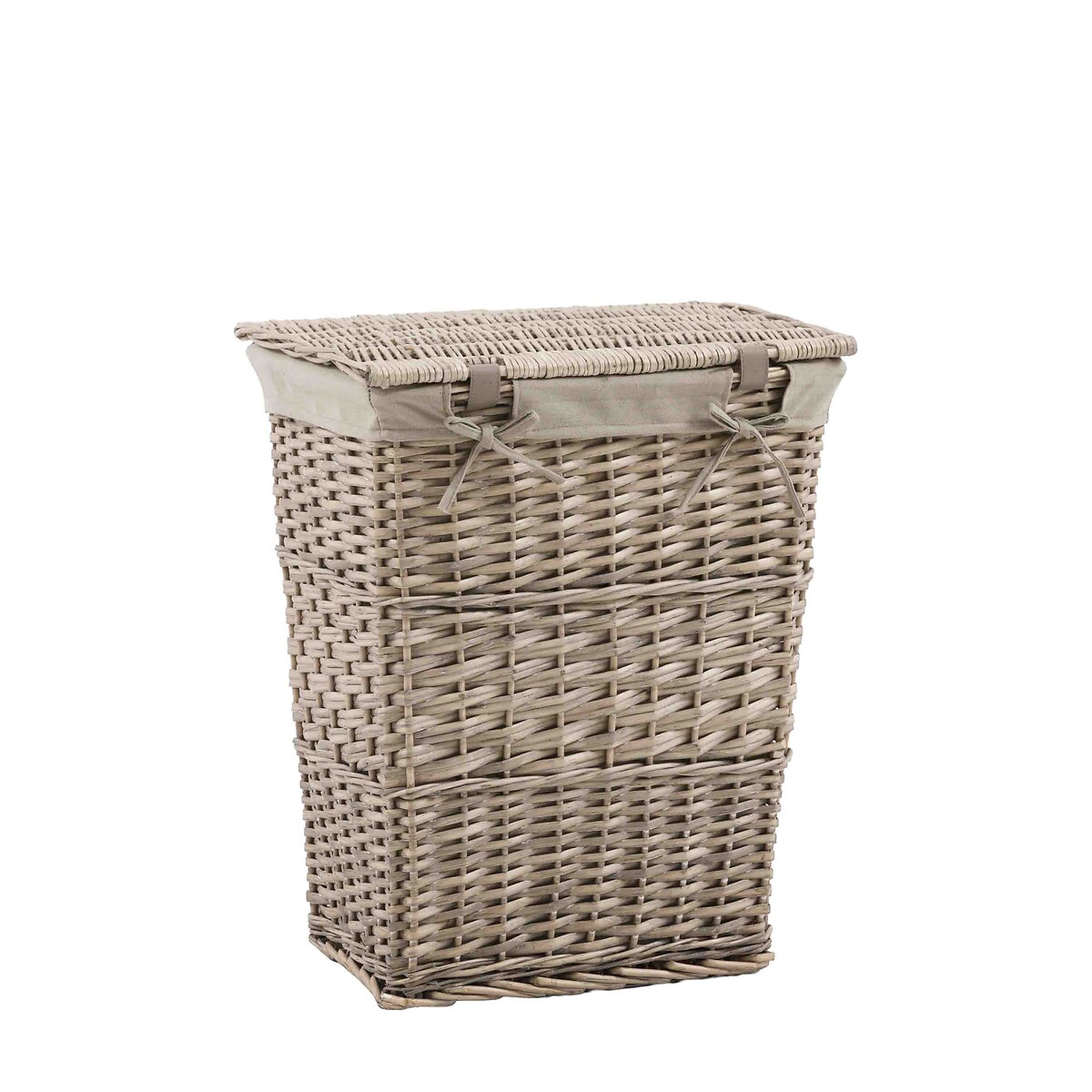 Lined Laundry Basket in Grey brown , ÉDITÉ