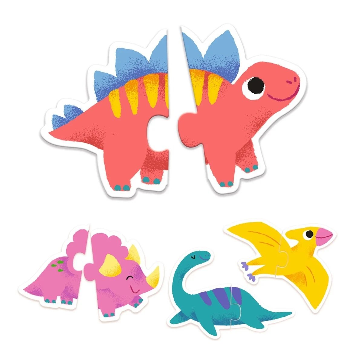 Puzzle duo Dinos multicolore, DJECO