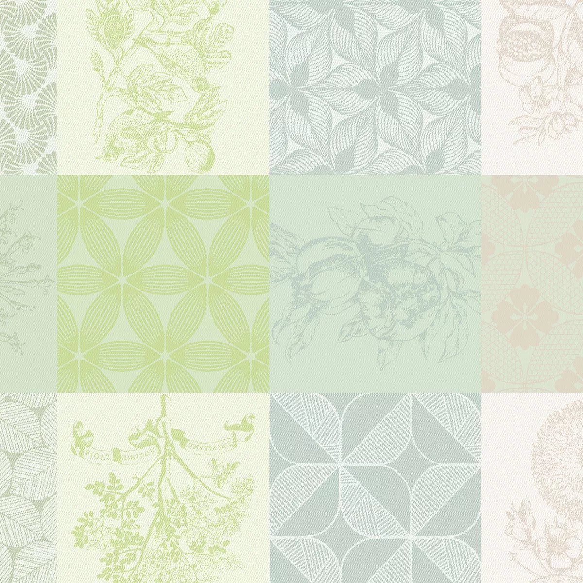 Serviette pur coton MILLE PARFUMS verde, GARNIER THIEBAUT
