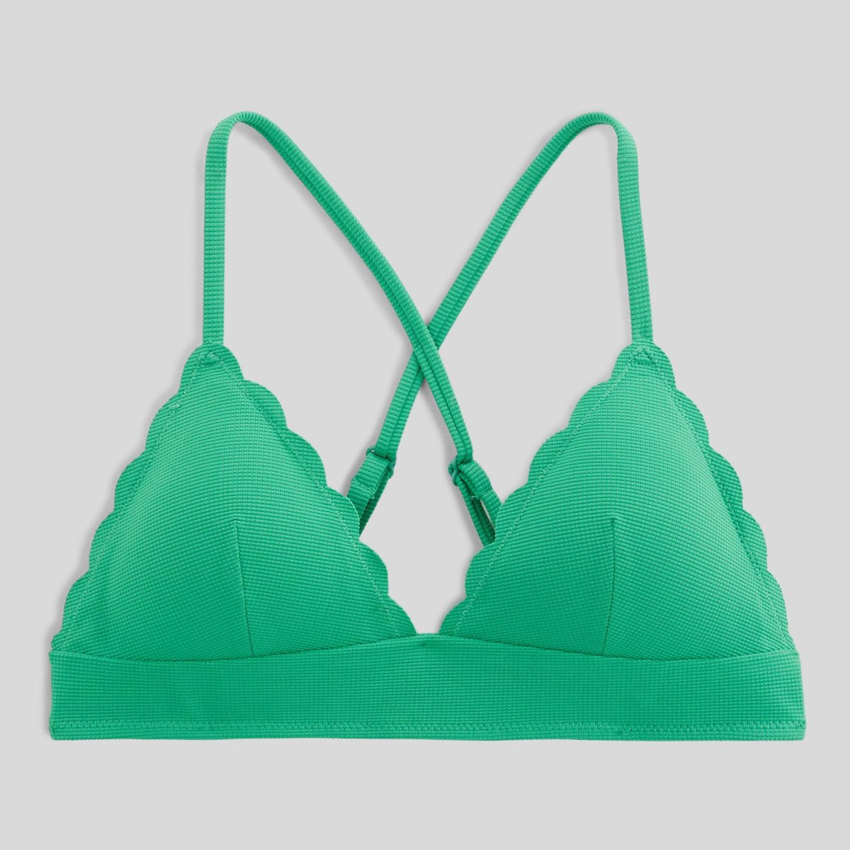 Haut de maillot de bain ZOE, matière recyclée green bee, MONOPRIX