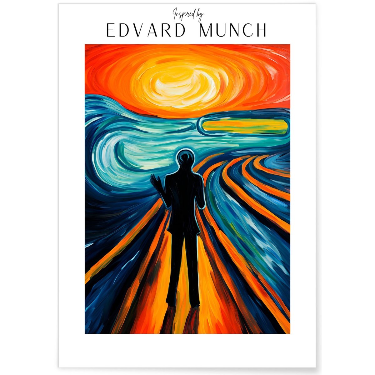 Affiche Edvard Munch n°18 blanc, L'AFFICHERIE