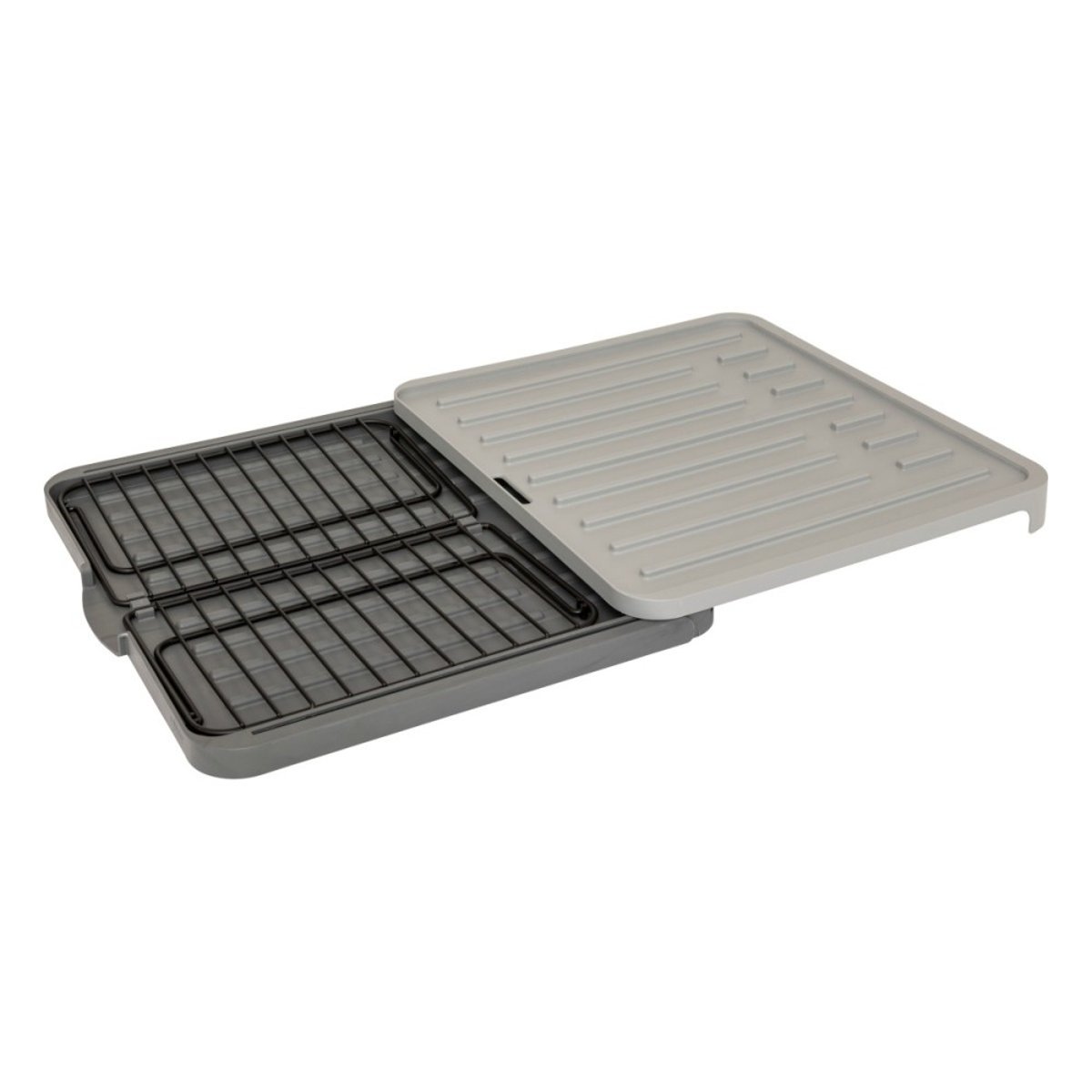 égouttoir à Vaisselle Extensible Gris Avec Rack gris, ATMOSPHERA