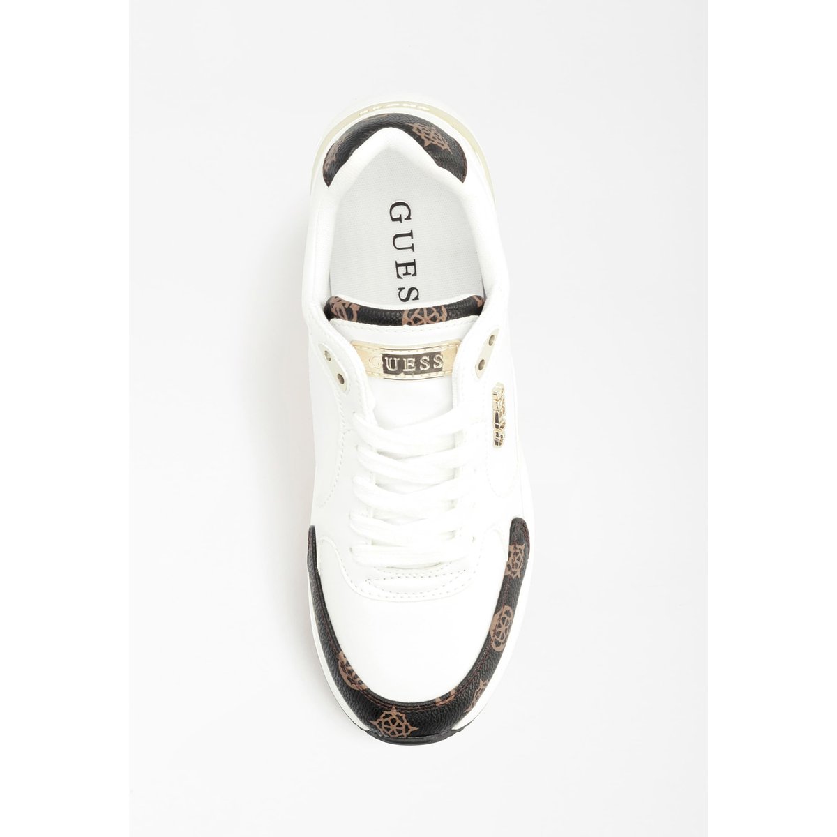 GUESS BASKETS MOXEA LOGO 4G PEONY blanc multi, GUESS