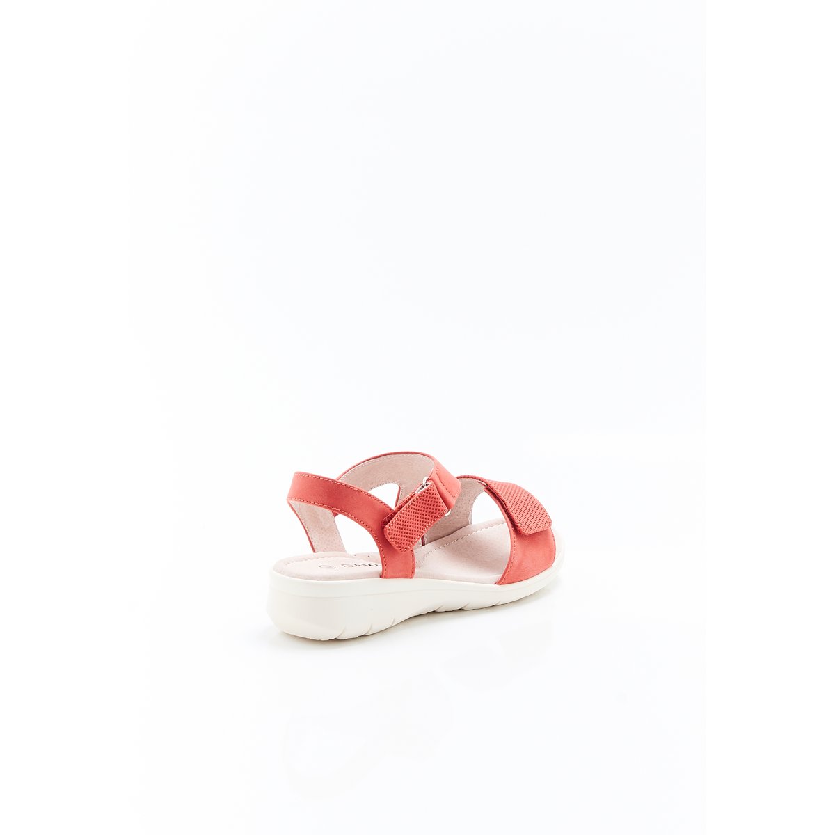 Sandales compensées ouverture totale rose abricot, DAMART
