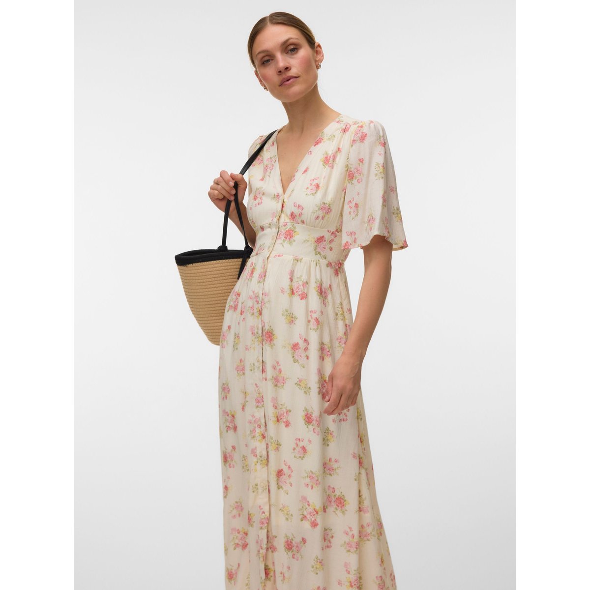 Robe Smockée birch 1, VERO MODA
