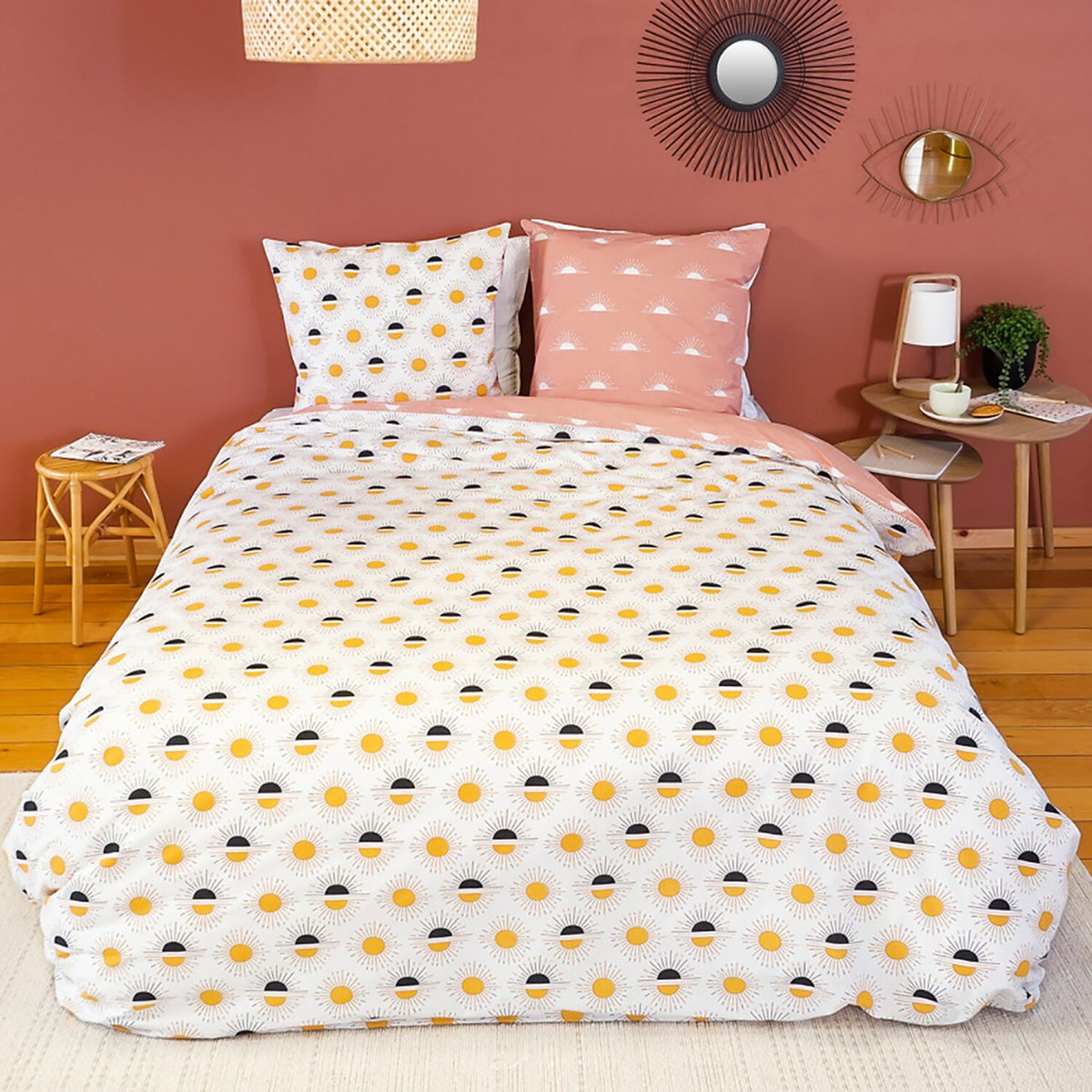 Parure de lit enfant coton, TERRAMEA blanc, C DESIGN HOME TEXTILE