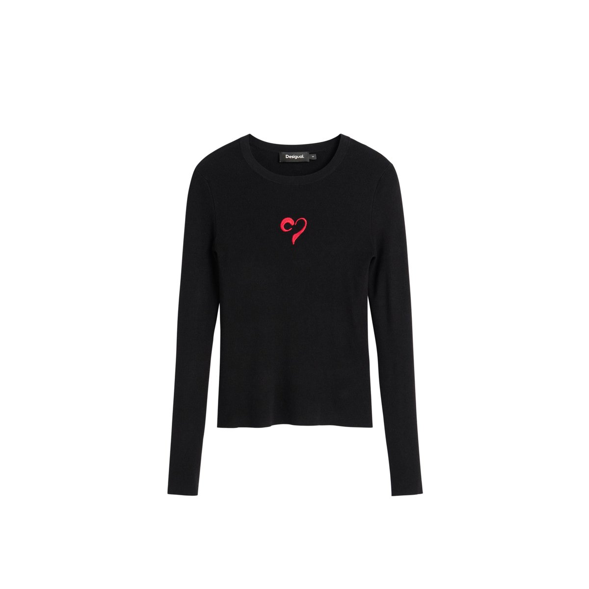 Jersey fin cœur noir, DESIGUAL