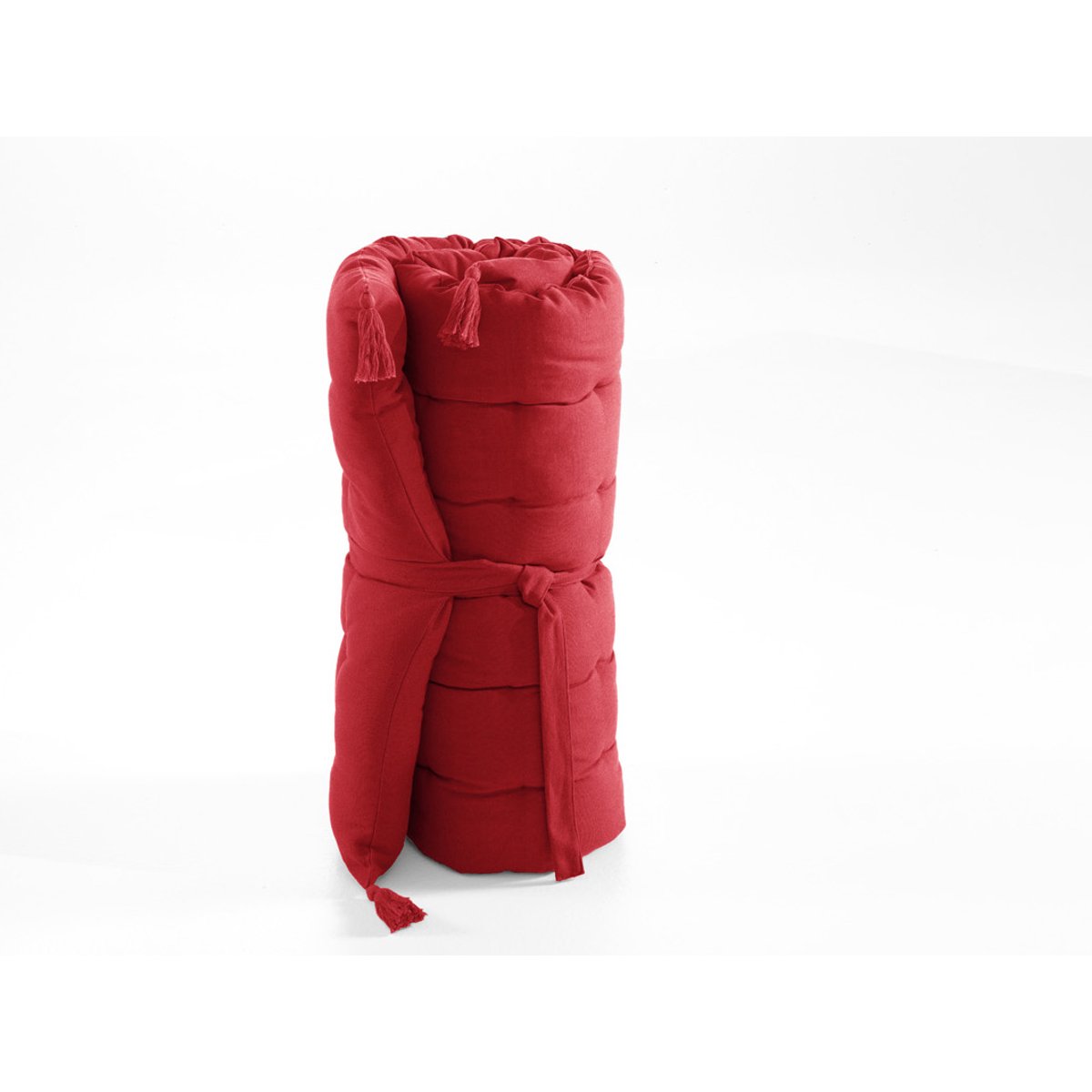 Coussin de Sol ou Matelas de sol avec pompons Collection Kalas ficelle, EDEN