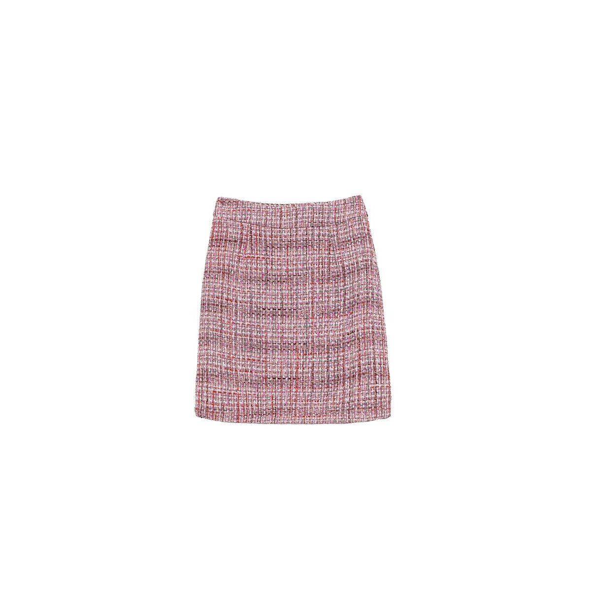 Jessie Straight Mini Skirt in Tweed pink, LA PETITE ETOILE