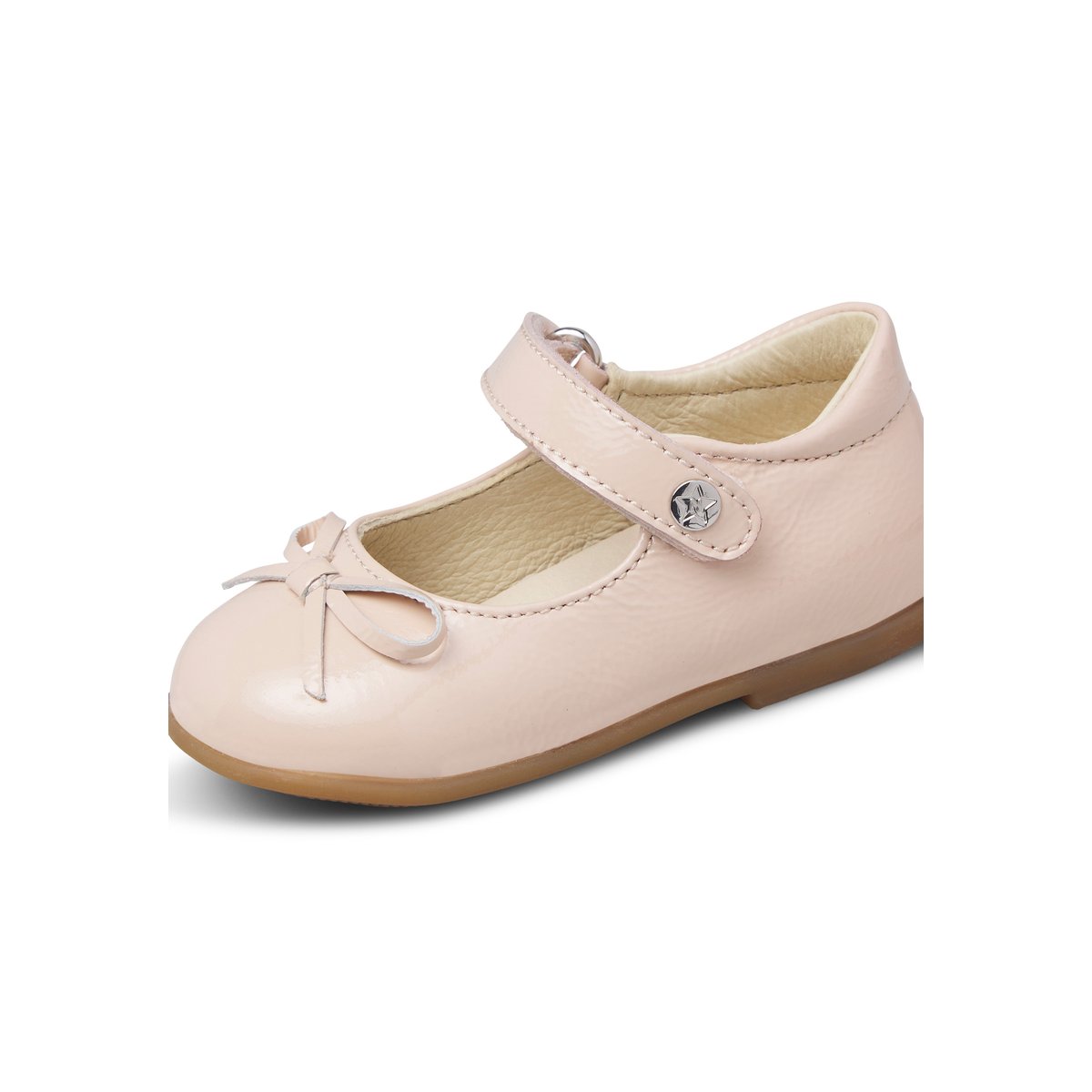 Ballerines en cuir verni BALLET rose clair-, NATURINO