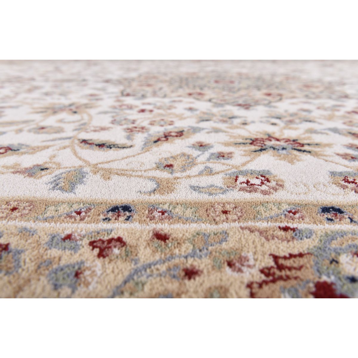 Tapis d'orient floral - DOLNA sable, THEKO