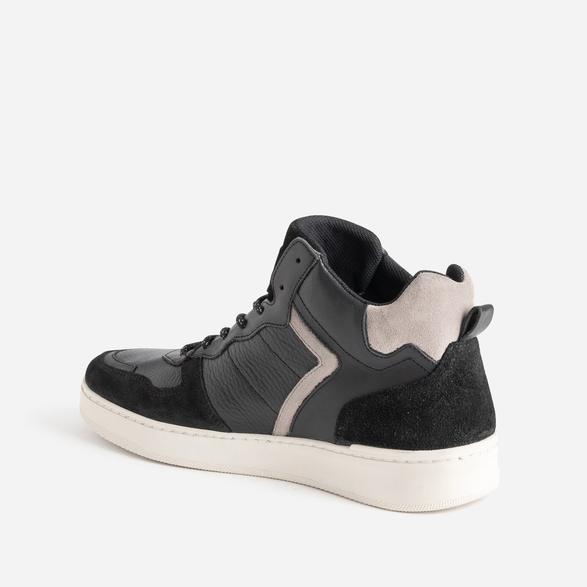 Basket en cuir PAVACO noir, ERAM