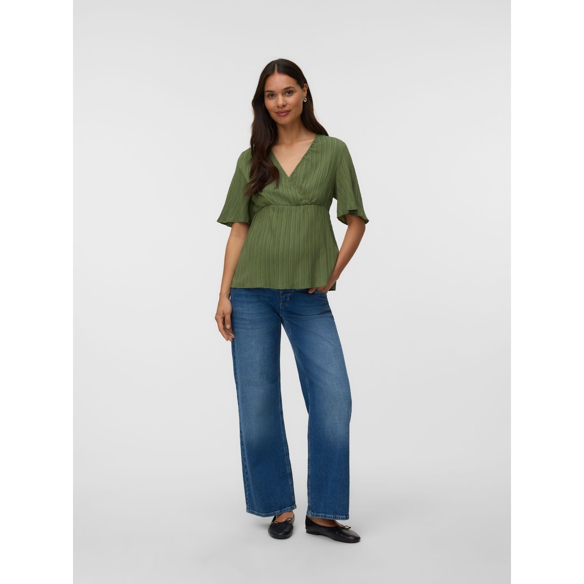 Blouse verte - campsite, MAMA LICIOUS