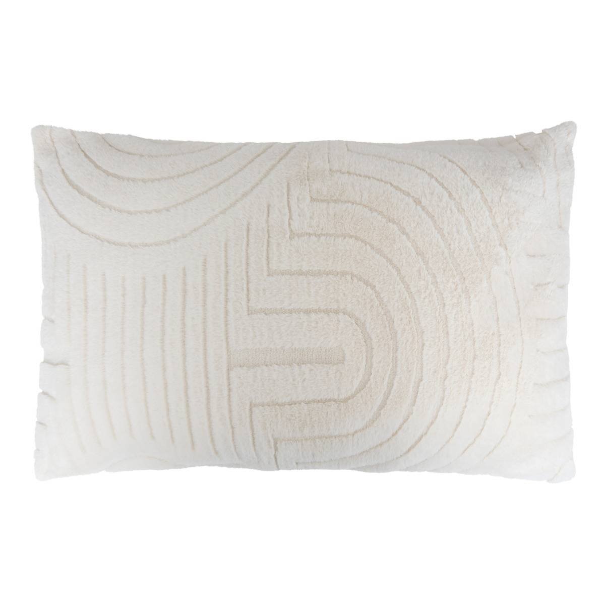 Coussin jacquard Arka blanc_cass, EDEN