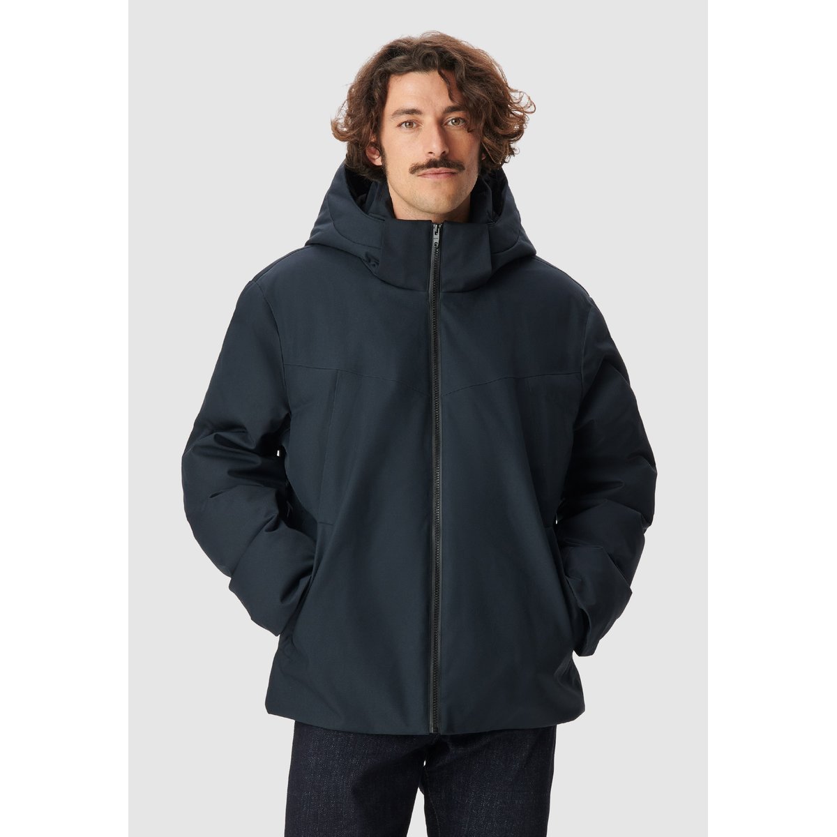 Doudoune capuche amovible WATERPROOF bleu marine, IKKS