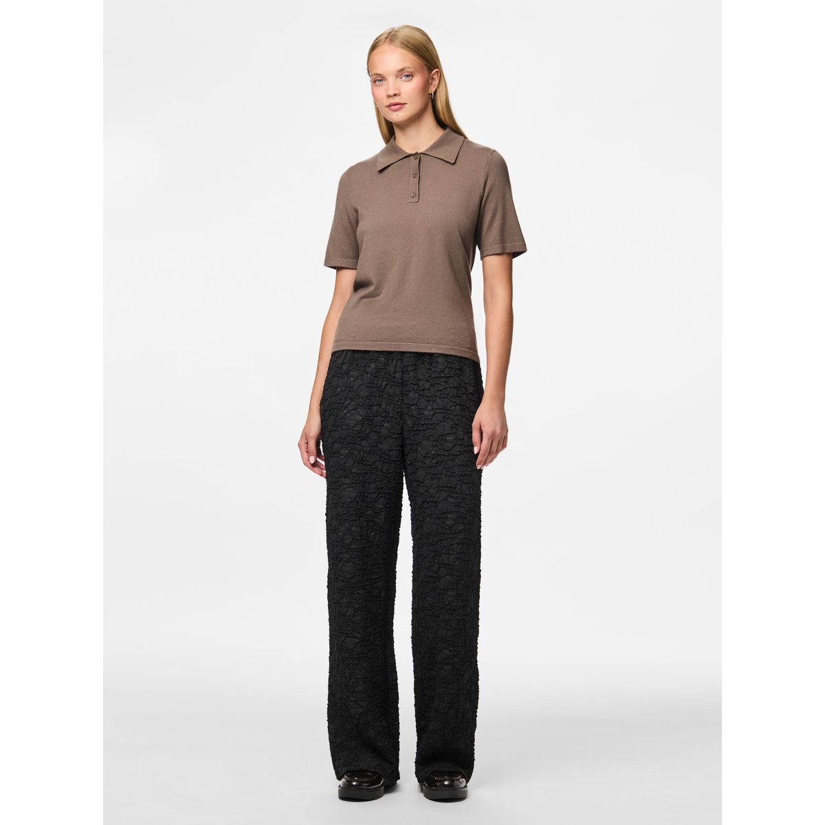 Pantalon À Jambe Ample noir - black, PIECES