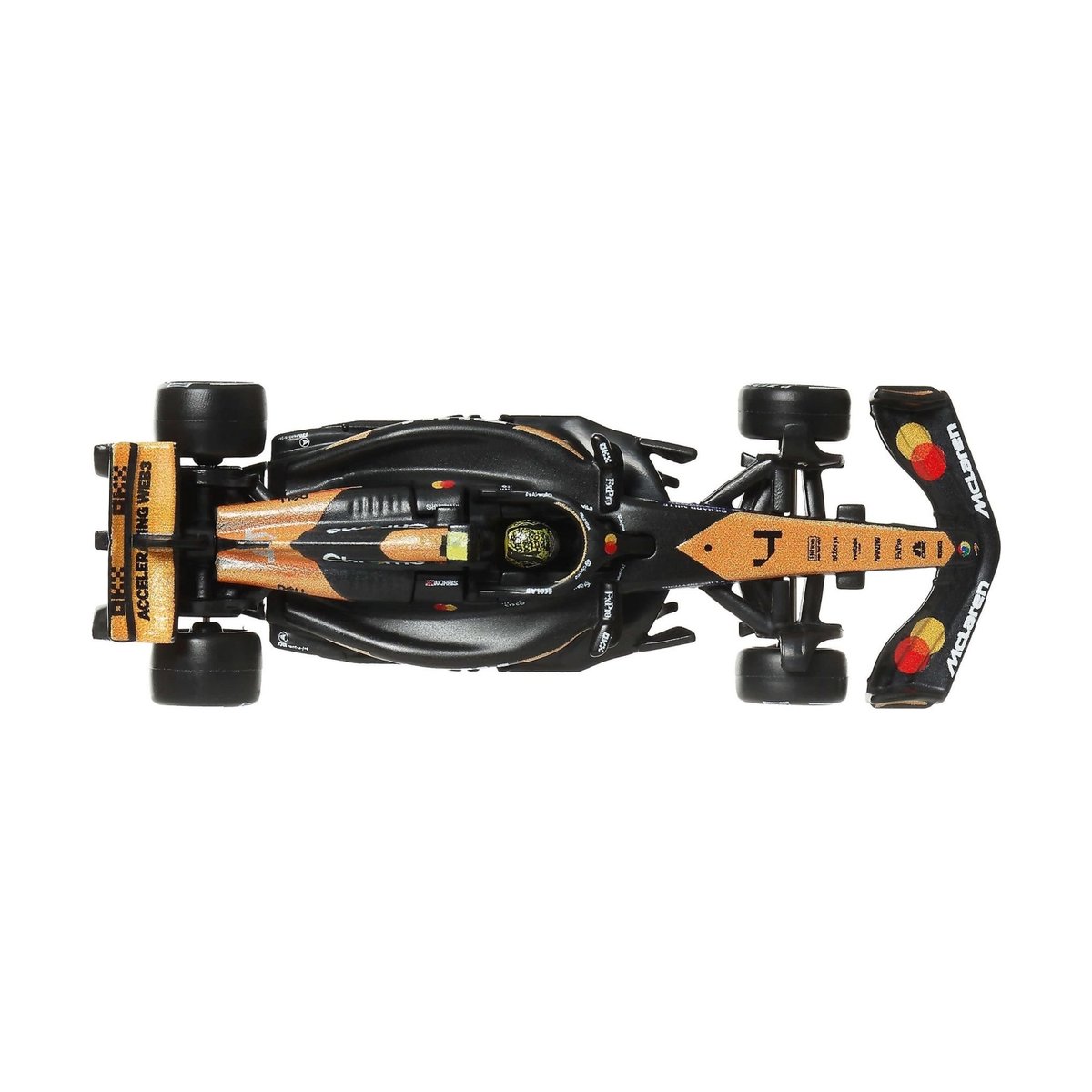 Hot Wheels Voiture de course MC Laren multicolore, MATTEL